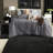 Comfortable Bedding Sets, Polyester Charcoal Style, Ideal For Cozy Bedrooms