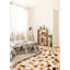 Tapis ivoire / brun / gris Waco
