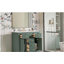 Ensemble de meuble-lavabo simple 36 po avec lavabo en céramique 36 po, armoire de salle de bain moderne autoportante avec 4 tiroirs et 2 armoires, meuble de rangement pour salle de bain, ensemble de meuble-lavabo avec cadre en bois massif, vert
