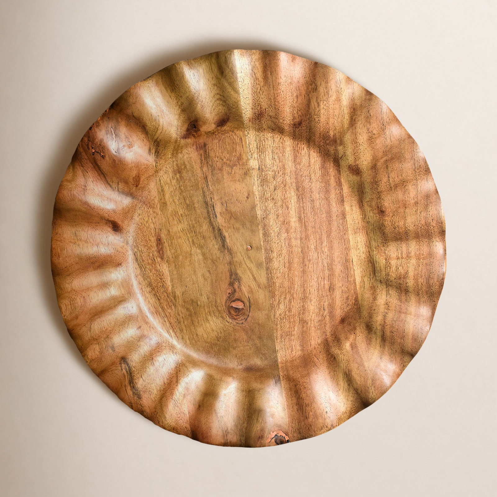 Round Wood Platter