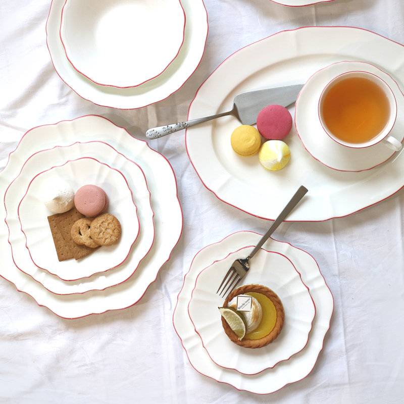 Amelie Bone China Dinner Plate, Roseate