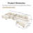 Oversized Cloud Modular U-Shape Sectional Couch-118377381