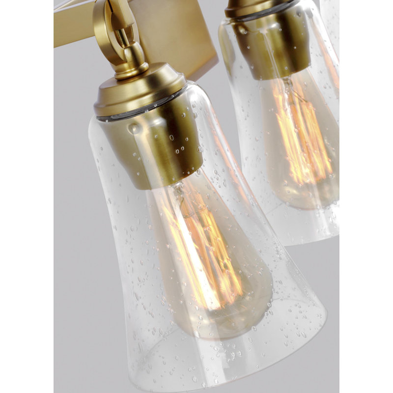 Monterro 3 - Light Vanity Light, Burnished Brass