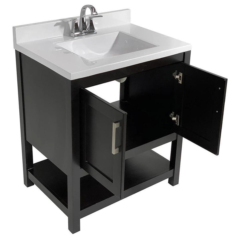 Agu 31'' Single Bathroom Vanity Base Only, Espresso