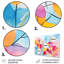 «Pastel Color Geometric Ink Collage V», art mural géométrique en métal MT137602-700677435