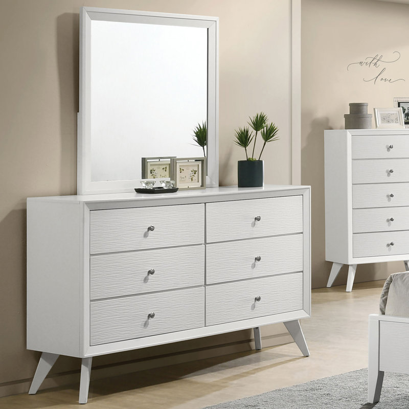 Commode double l 6,6 po avec miroir Amily