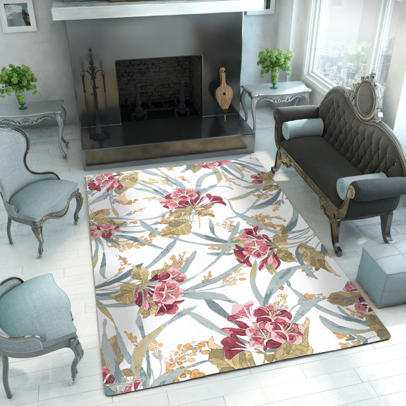 Sunnyvale Floral Indoor Rug, Rectangle 5'2" x 7'7"
