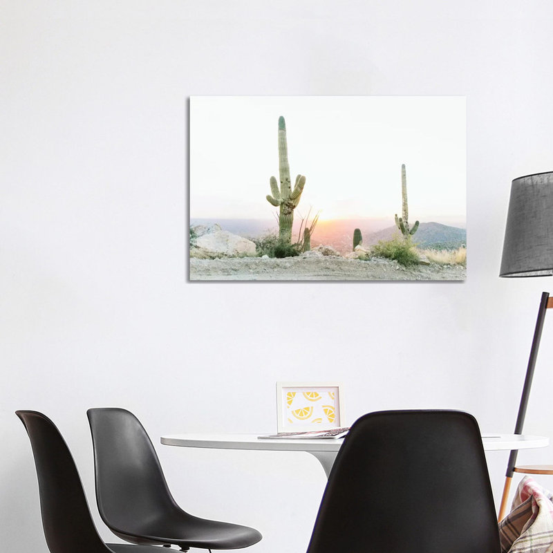 Saguros In The Sun, Tuscon, Arizona 1 Piece Wrapped Canvas Wall Art, 101.6 cm H x 66.04 cm W x 1.91 cm D
