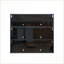 Armoire de rangement pour chaussures, porte en verre noir avec lumières DEL RVB, 31,3 x 14,76 x 28,35 pouces | Contemporain | Panneau de fibres à densité moyenne
