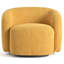Fauteuil demi-tonneau pivotant rembourré Munehito-986386217