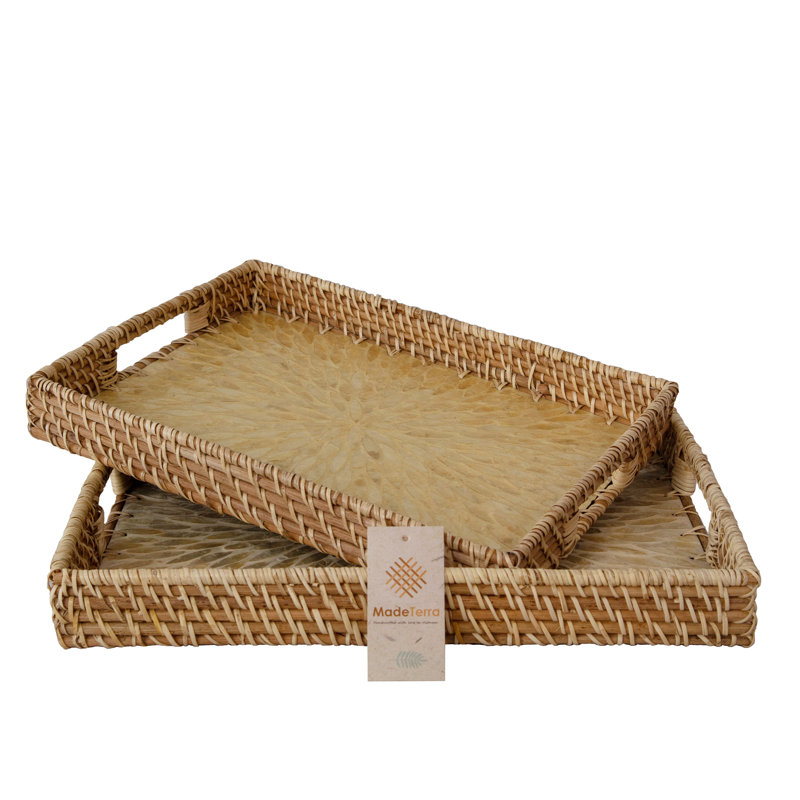 Wicker Decorative Tray