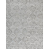 Geometric Area Rug in Gray