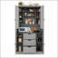 Armoire de cuisine autoportante avec 4 portes, 3 tiroirs, 6 tablettes et 6 supports à vin pour un rangement organisé et une conception élégante-131655807