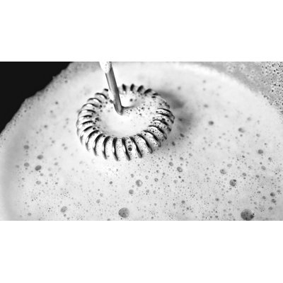 Zulay Kitchen Milk Frother with Stand Handheld Electric Whisk for Coffee Latte and Matcha