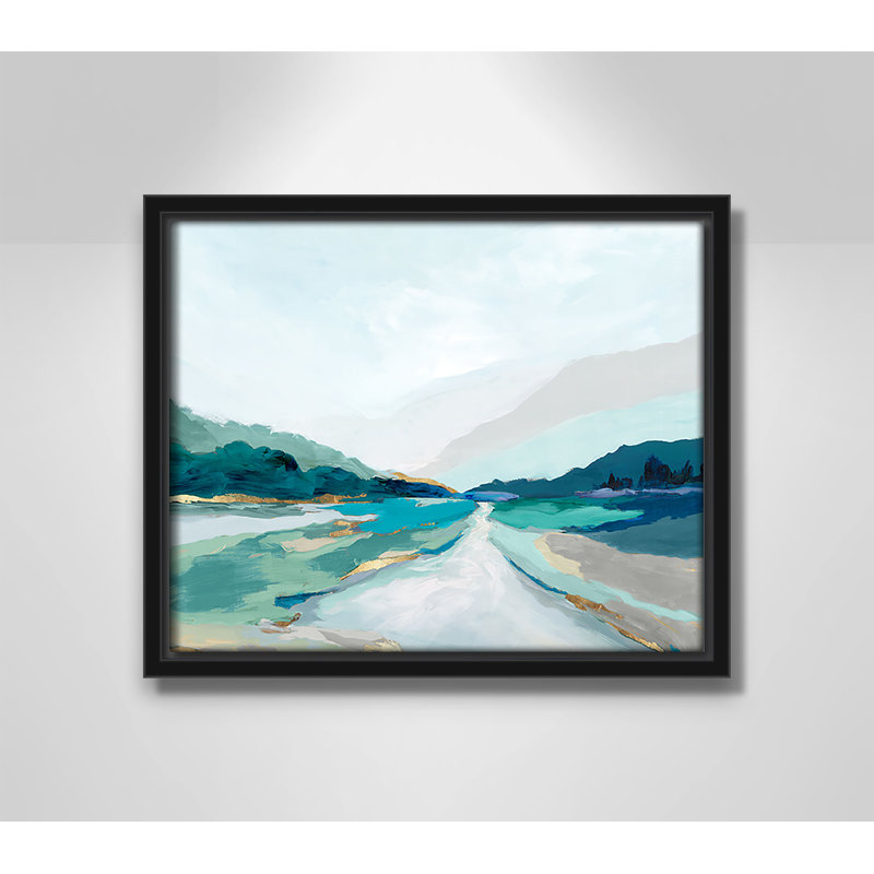 Hope Creek - Blue Version Print par Isabelle Z, H 9,5 po x l 11,5 po, Noir