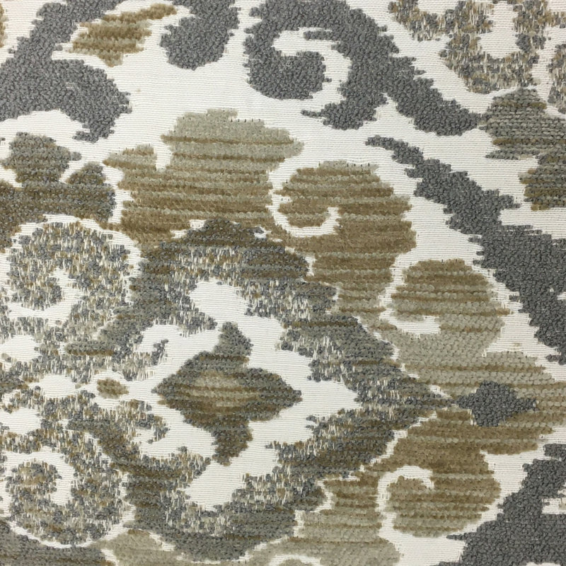 Damask Reversible Throw Pillow, 22" x 22", Beige