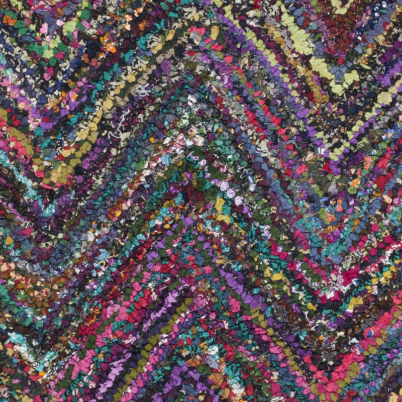Anaheim Hand Tufted Cotton Chevron Rug, Square 8'