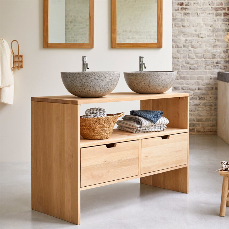Magdeline 110 mm Double Bathroom Vanity Base