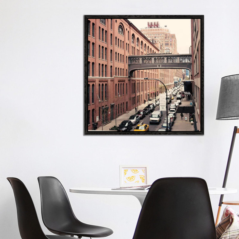 NYC Chelsea by Caroline Mint - Print on Canvas, Black Framed, 93.98 cm H x 93.98 cm W