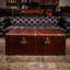 Table basse en similicuir