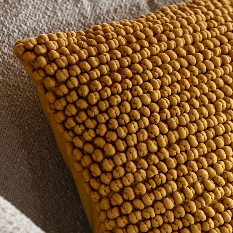 Square Throw Cushion, Yellow