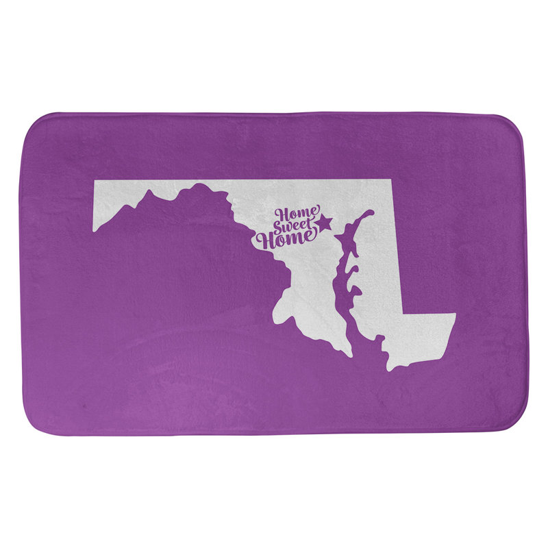 Tapis pour salle de bain baltimore doux, l 17 po x L 21 po, Violet
