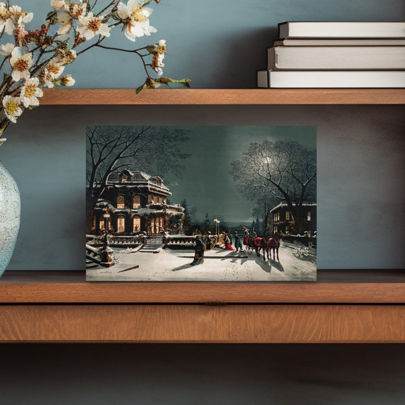 Yesteryear Christmas Town 1 Piece Wrapped Canvas Wall Art, 30.48cm H x 45.72cm W