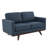 Kernis Modern 2-Seater Loveseat Sofa Upholstered Living Room Couch with Birch Wood Legs, Premium Leather or Mesh Foam Cushions for Home and Living Room-1904411208