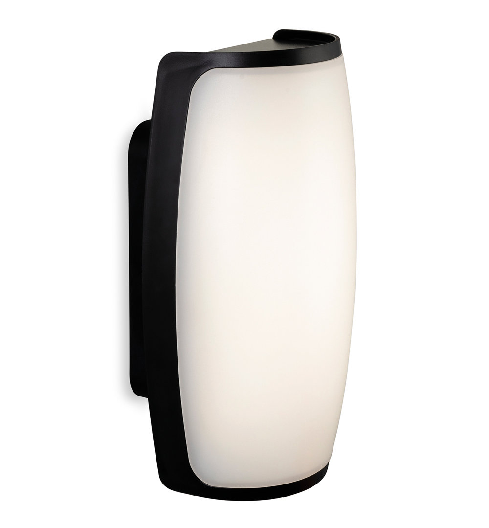 Matte Black 22.5cm H Integrated LED Outdoor Flush Mount
