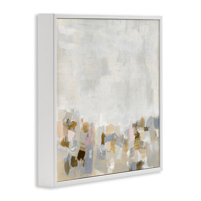 «Rustic Beige & Grey Gray», art de la giclée encadrée par Rachel Springer