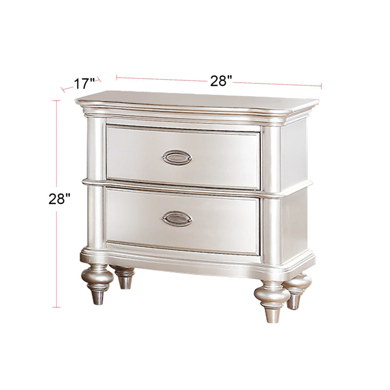 Table de chevet 2 tiroirs Mulvey