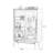 Middle-aged color Solid  Wood Display Cases
