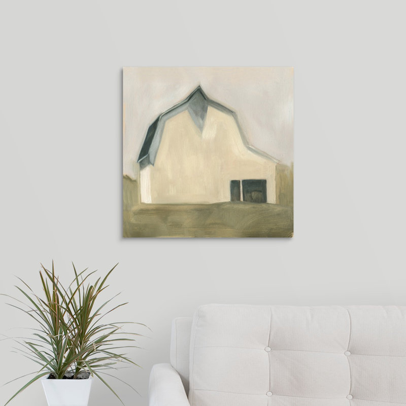 «Serene Barn IV», peinture sur toile, Toile tendue, H 12 po x l 12 po x P 1,25 po