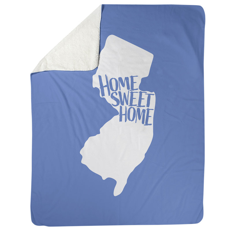 Jeté polaire new jersey the home, l 52,5 po x L 62,5 po, bleu