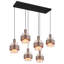 Deiontae 6 - Light Matte Black Pendant