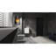 Meuble-lavabo mural avec lavabo en céramique et grand espace de rangement