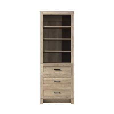 Armoire de rangement en verre 24 po pour salle de bain en chêne naturel