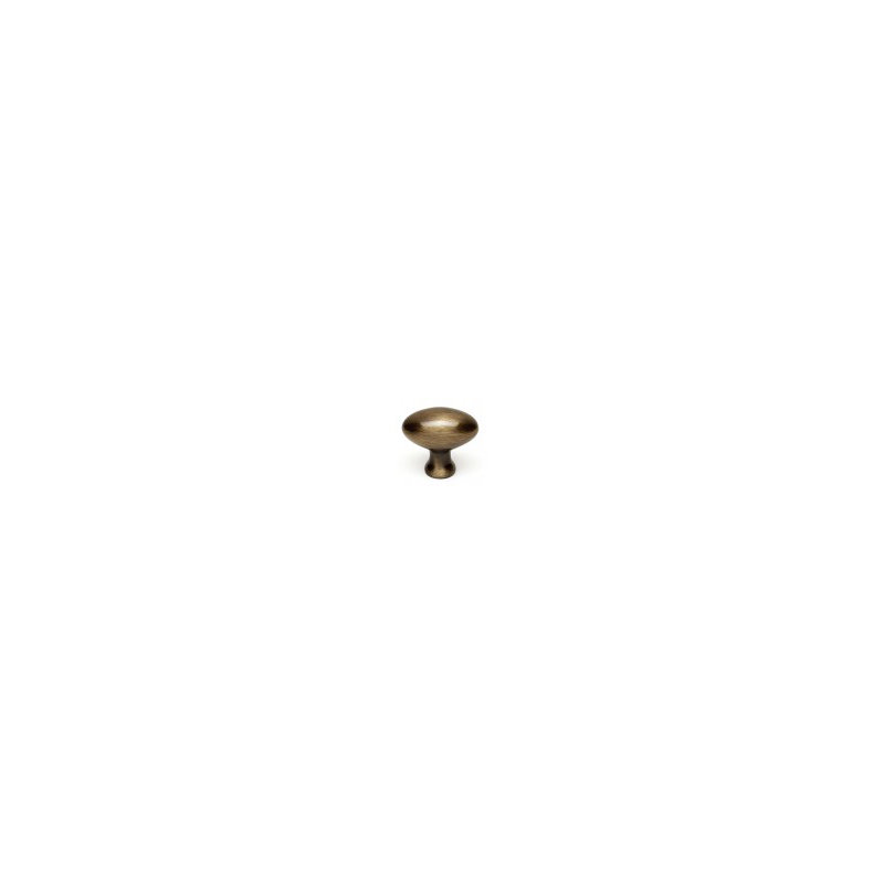Oval Knob, Antique English, 1.25" H x 0.88" W x 0.5" D