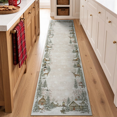 Tapis de Noël Snowy Village