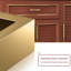 Rangement pour chaussures en alliage d'aluminium noyer