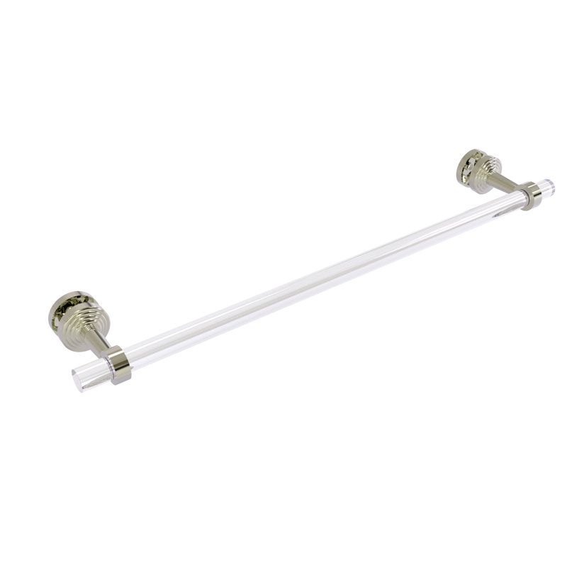 Barre à serviettes 28 po pour porte de douche en verre Pacific Beach, Nickel poli