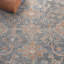 Tapis oriental en laine / viscose noué à la main bleu clair / gris Izmir-91927280