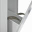 Îlot de cuisine cannelé avec armoire de rangement pour poubelle, prise de courant, support de rangement interne, îlots de cuisine roulants sur 5 roues avec 3 tiroirs, 3 supports latéraux ouverts pour poubelle de 10 gallons, blanc-351402770