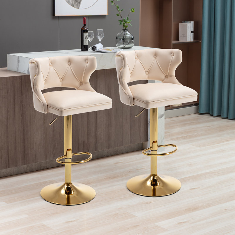 Rosdorf Park Swivel Adjustable Height Counter Stool & Reviews | Wayfair