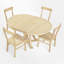 Ensemble de salle à manger ronde 57,03 po Edinburg-1076274349