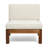 Wood Gazebo Chair In Beige With Water- Cushions And For Hosting