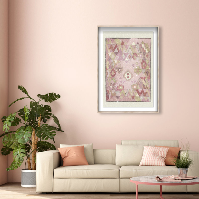 Tapestry Boehme II Print by Oliver Gal, 37.5"H x 25.5"W, Natural Oak Shadowbox