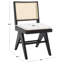 Chaise rembourrée en lin H 16,9 po Josephina-235646535