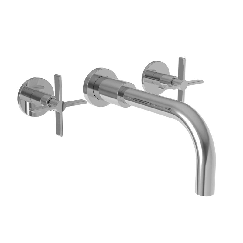 Wall Mount Lavatory Faucet, Polished Chrome