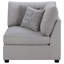 Fauteuil d'angle rembourré avec coussins Austin